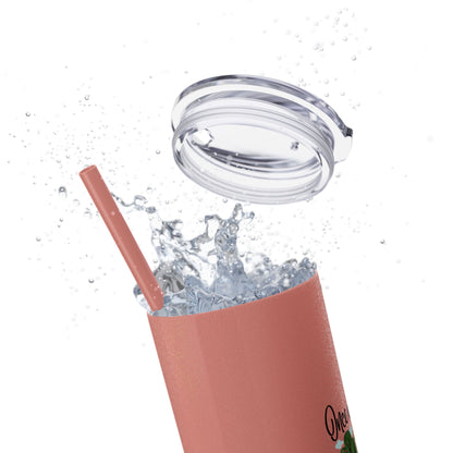 Jack and Jill Divorced Haiku - Skinny Venti Tumbler with Eco-Friendly, Reusable, Matching Straw, 20oz