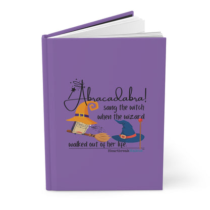 Abracadabra Sang the Witch Haiku - Hardcover Journal (in purple)