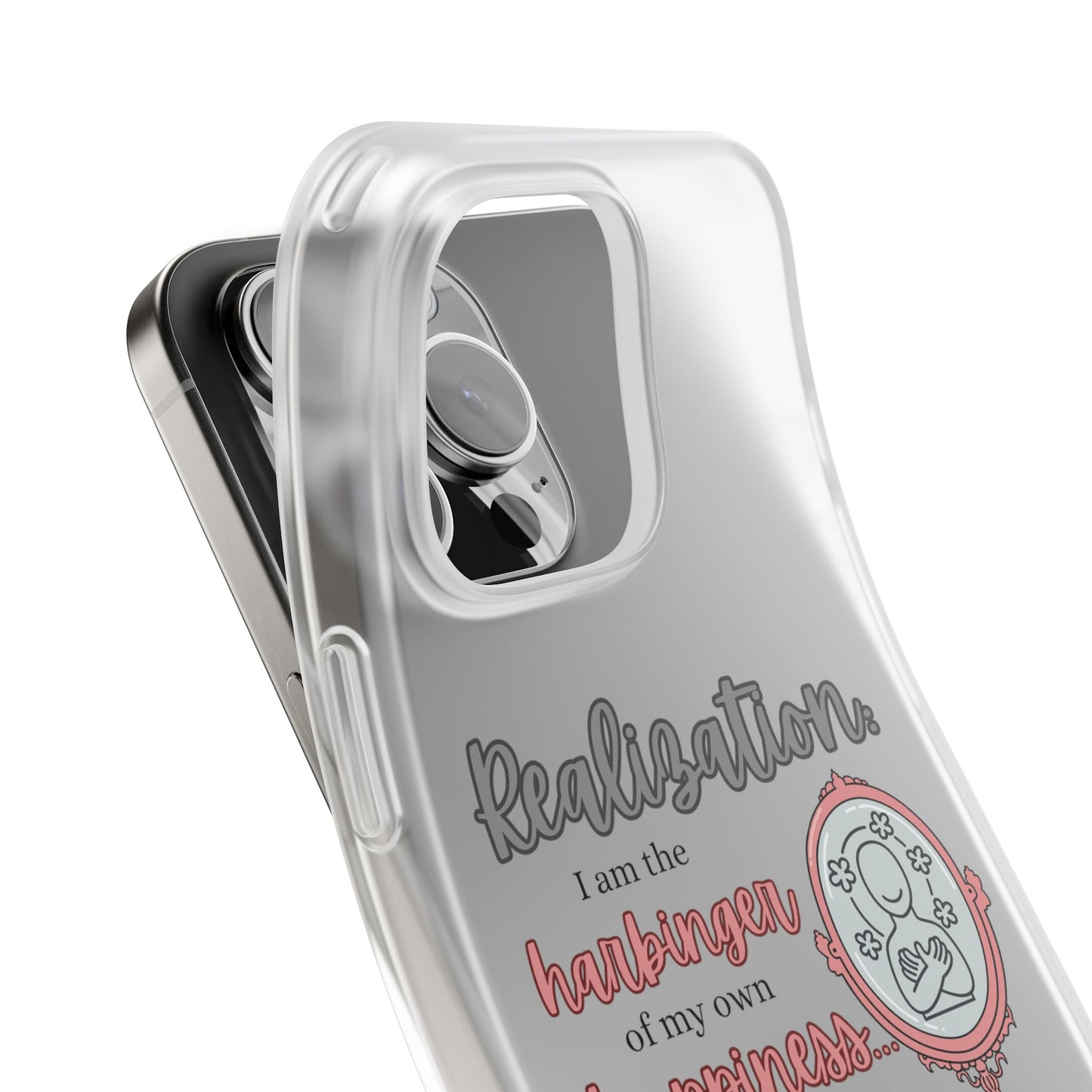 Harbinger of Happiness Haiku - Semi-Transparent Flexible iPhone Case