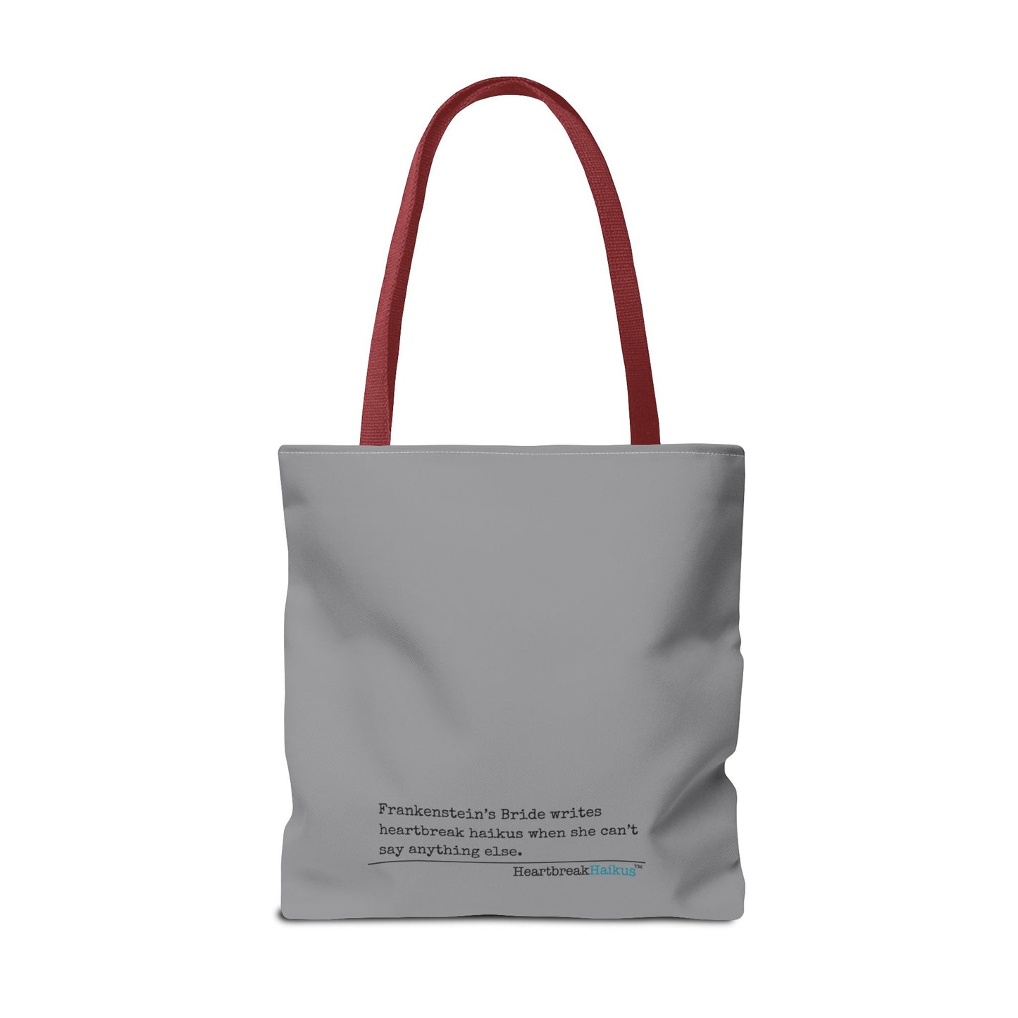 Frankenstein's Bride Writes Heartbreak Haikus - Tote Bag (Dual-sided print in Stone Grey)