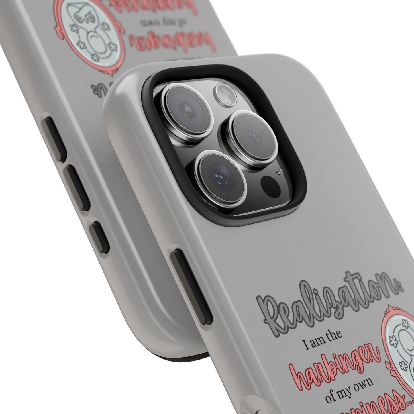 Harbinger of Happiness Tough Phone Cases (light grey)