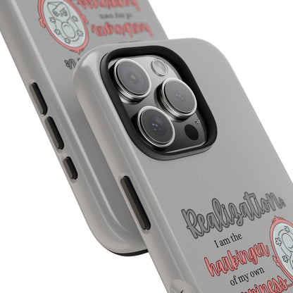 Harbinger of Happiness Tough Phone Cases (light grey)