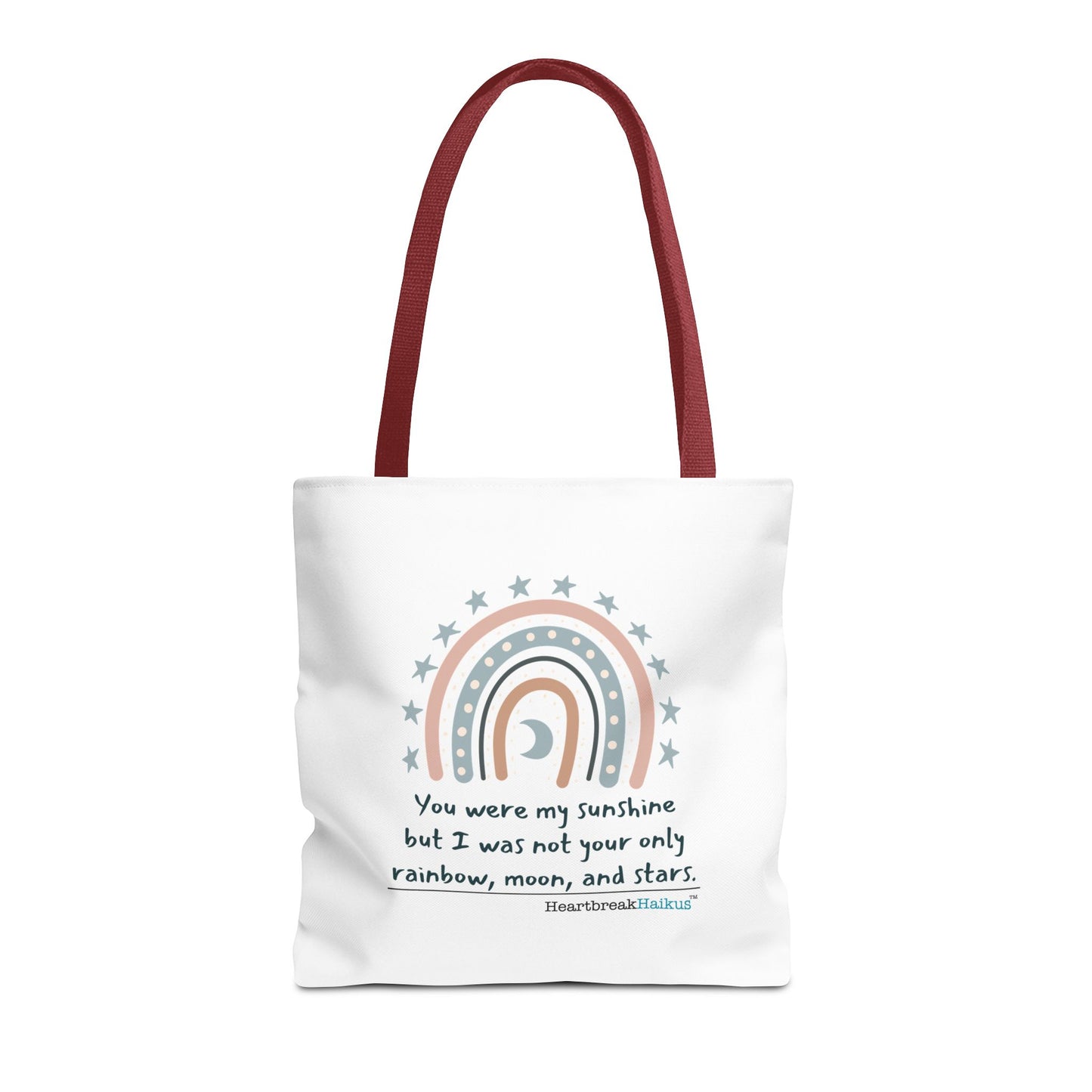 You Were My Sunshine Haiku - Tote Bag (Dual-sided print - Pastel Design)