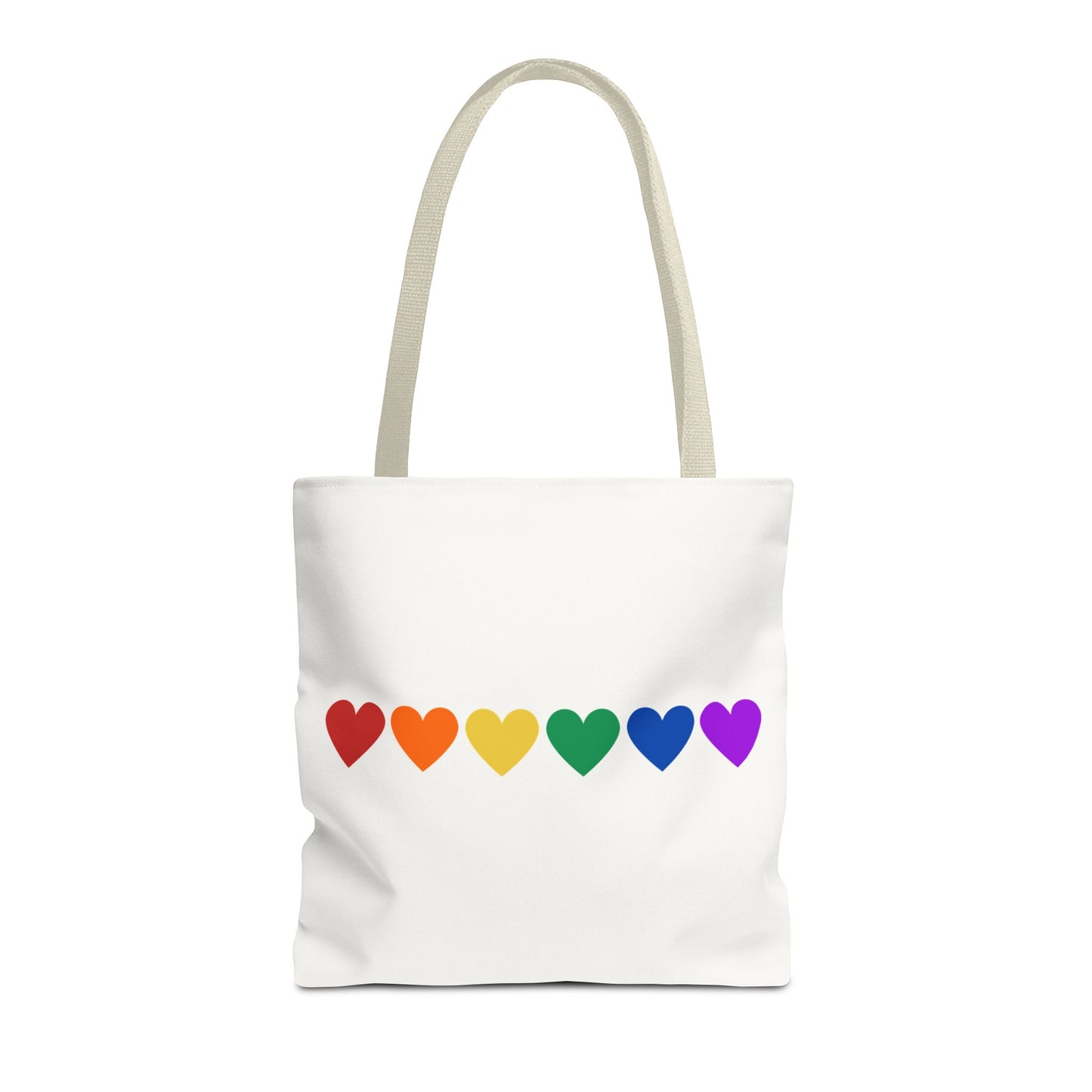 Rainbow Hearts Tote Bag (Single Row) - Only Hearts Collection