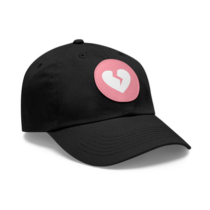 Solo Heart (White Heart) - Leather Patch, Casual Hat (Only Hearts Collection)
