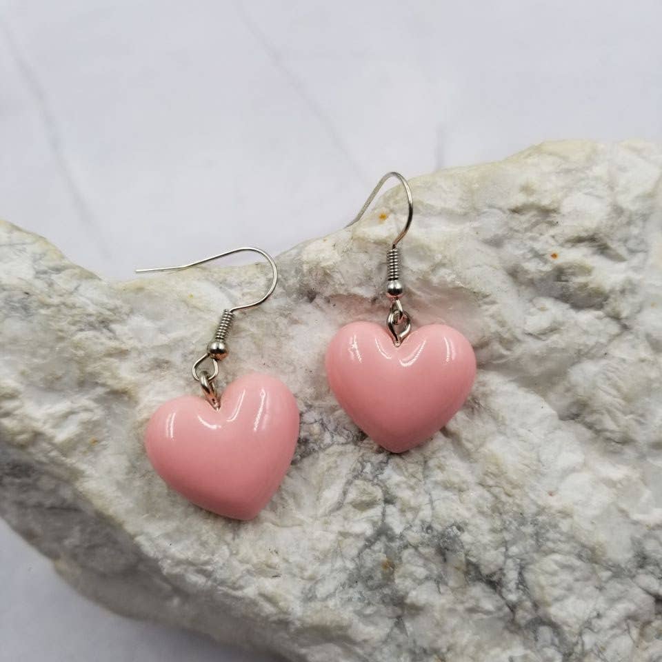Puffy Candy Heart Earrings