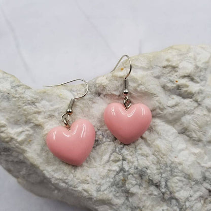 Puffy Candy Heart Earrings