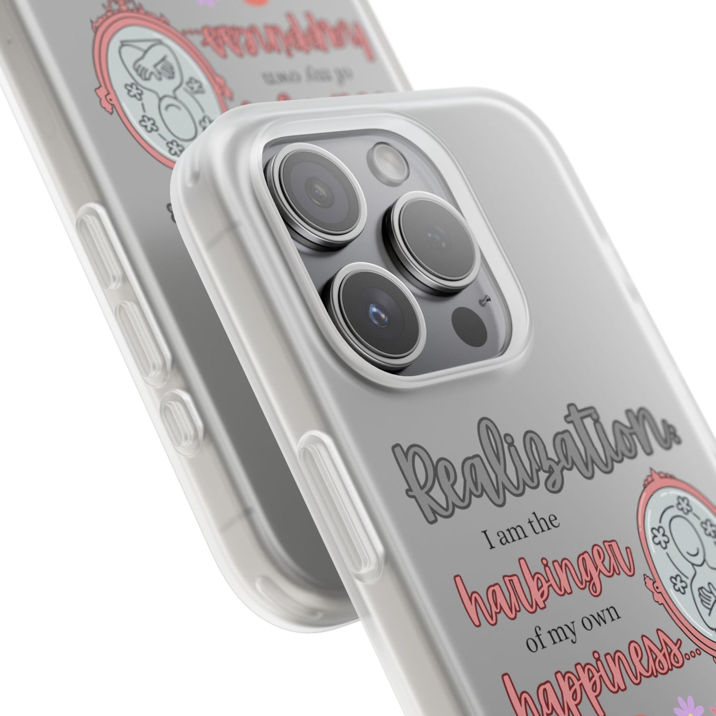 Harbinger of Happiness Haiku - Semi-Transparent Flexible iPhone Case