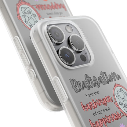 Harbinger of Happiness Haiku - Semi-Transparent Flexible iPhone Case