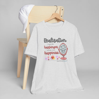 Harbinger of Happiness Haiku - Lightweight Jersey T-Shirt