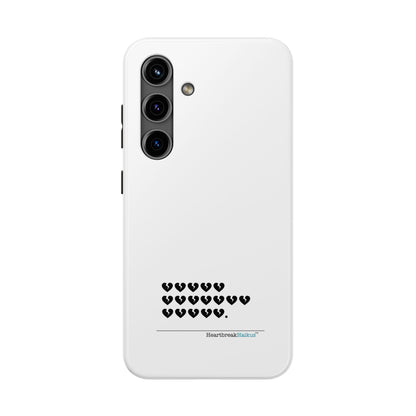 Hieroglyph Heartbreak Haiku Tough Phone Cases (white)
