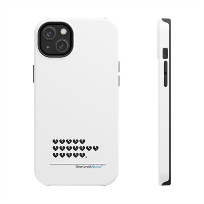 Hieroglyph Heartbreak Haiku Tough Phone Cases (white)