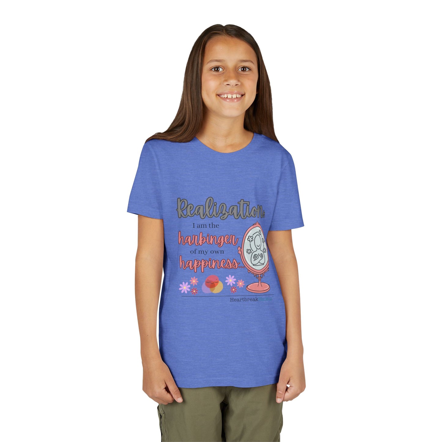 Harbinger of Happiness Haiku - Youth Medium-Weight Happiness Tee