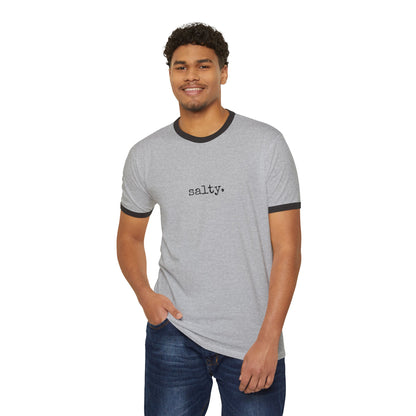 Salty. University Ringer Tee - (The One Word Collection)