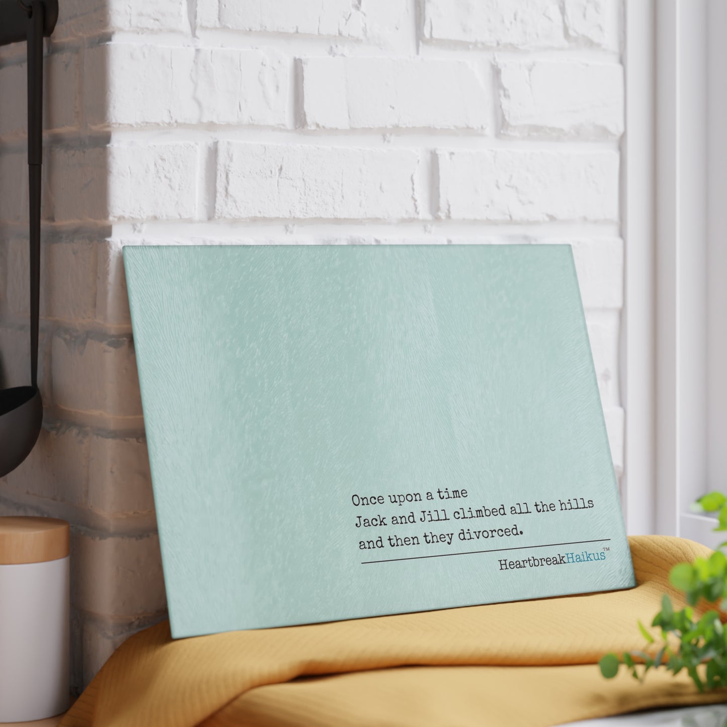 Jack and Jill Divorced Glass Cutting/Charcuterie/Serving Board