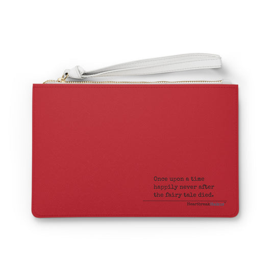 The Fairy Tale Died Clutch Bag – (in Deep Red)