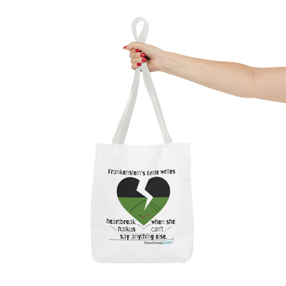 Frankenstein's Bride Writes Heartbreak Haikus - Tote Bag (Dual-sided print in Snow White)