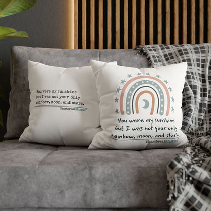 You Were My Sunshine Haiku - Faux Suede Square Pillowcase (Summer 2025 collection)