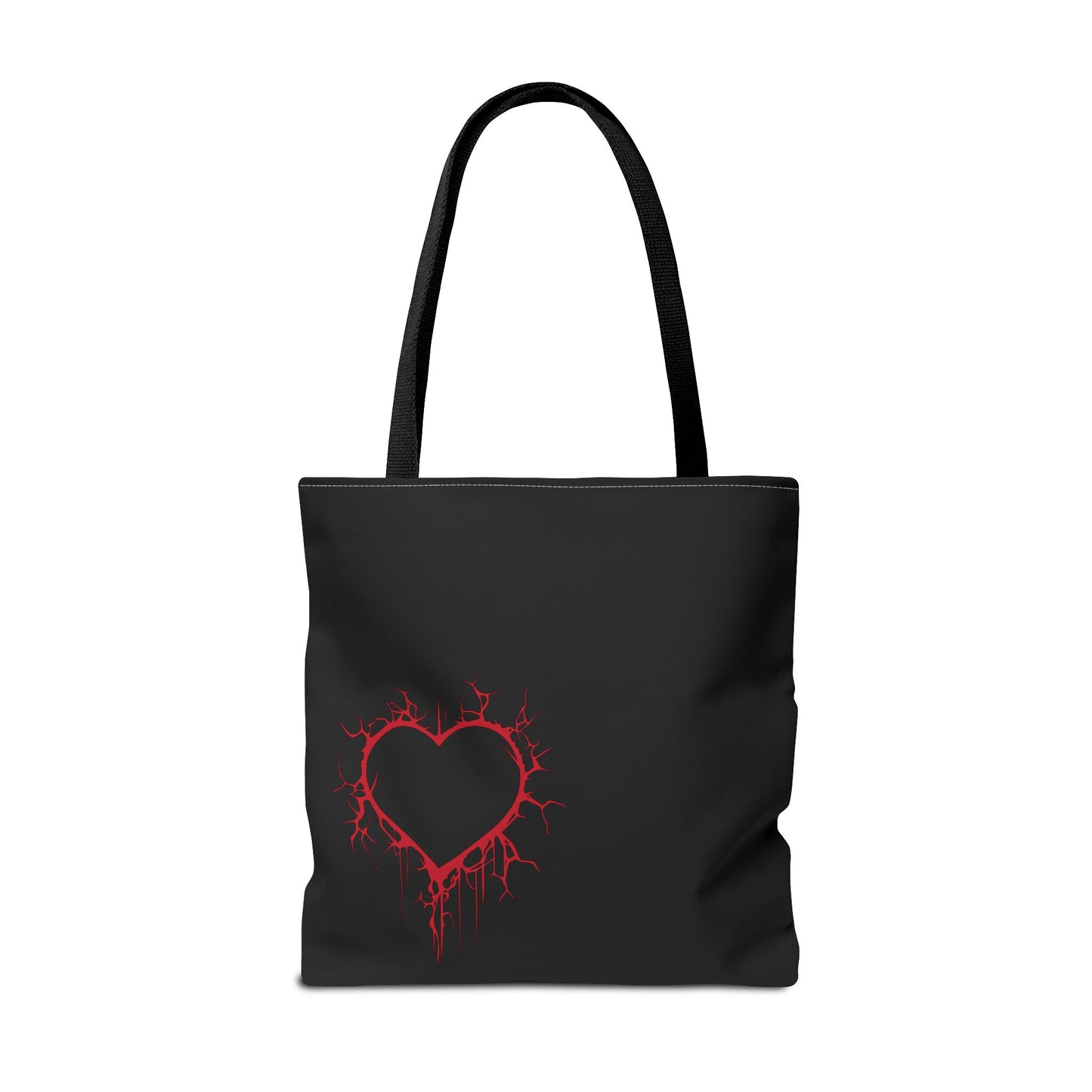 Cracked Heart Tote Bag (in Crimson) - (The Only Hearts Collection)