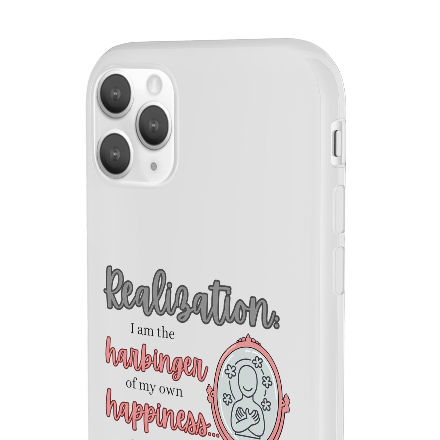 Harbinger of Happiness Haiku - Semi-Transparent Flexible iPhone Case