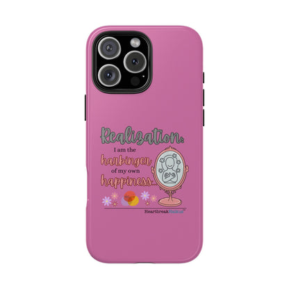 Harbinger of Happiness Tough Phone Cases (pink), iPhone 11-16 or Samsung Galaxy S21-S24