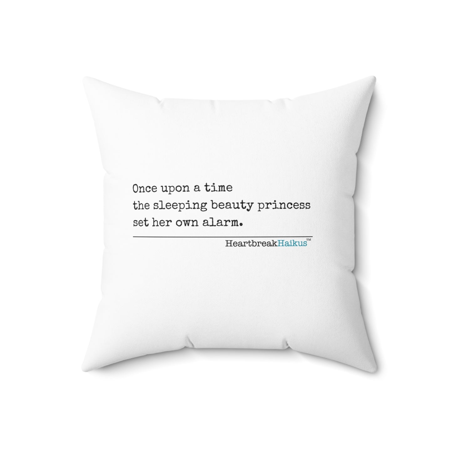 Sleeping Beauty's Alarm - Faux Suede Square Pillow