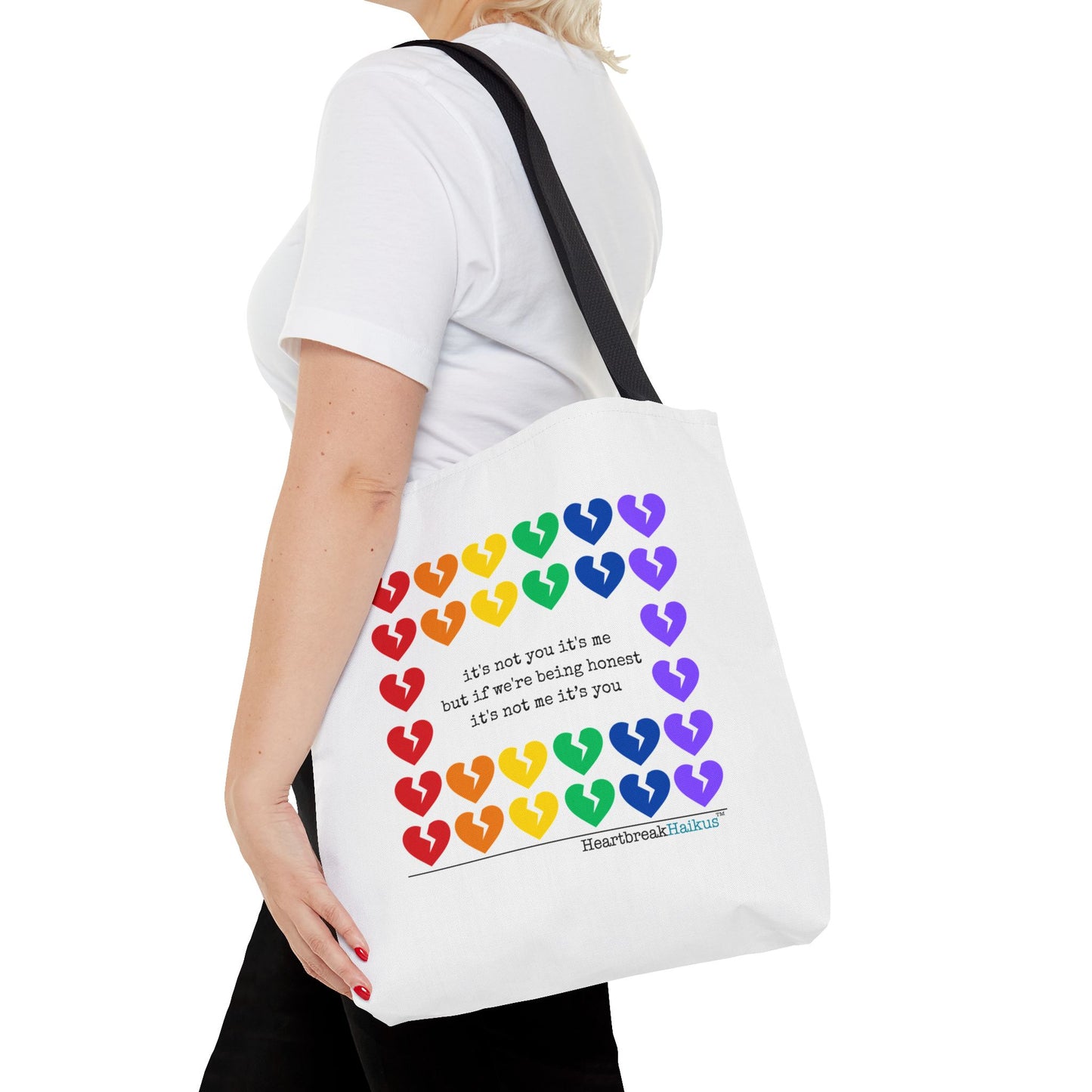 It's Not You/Me Haiku - Tote Bag (Rainbow Hearts Collection)