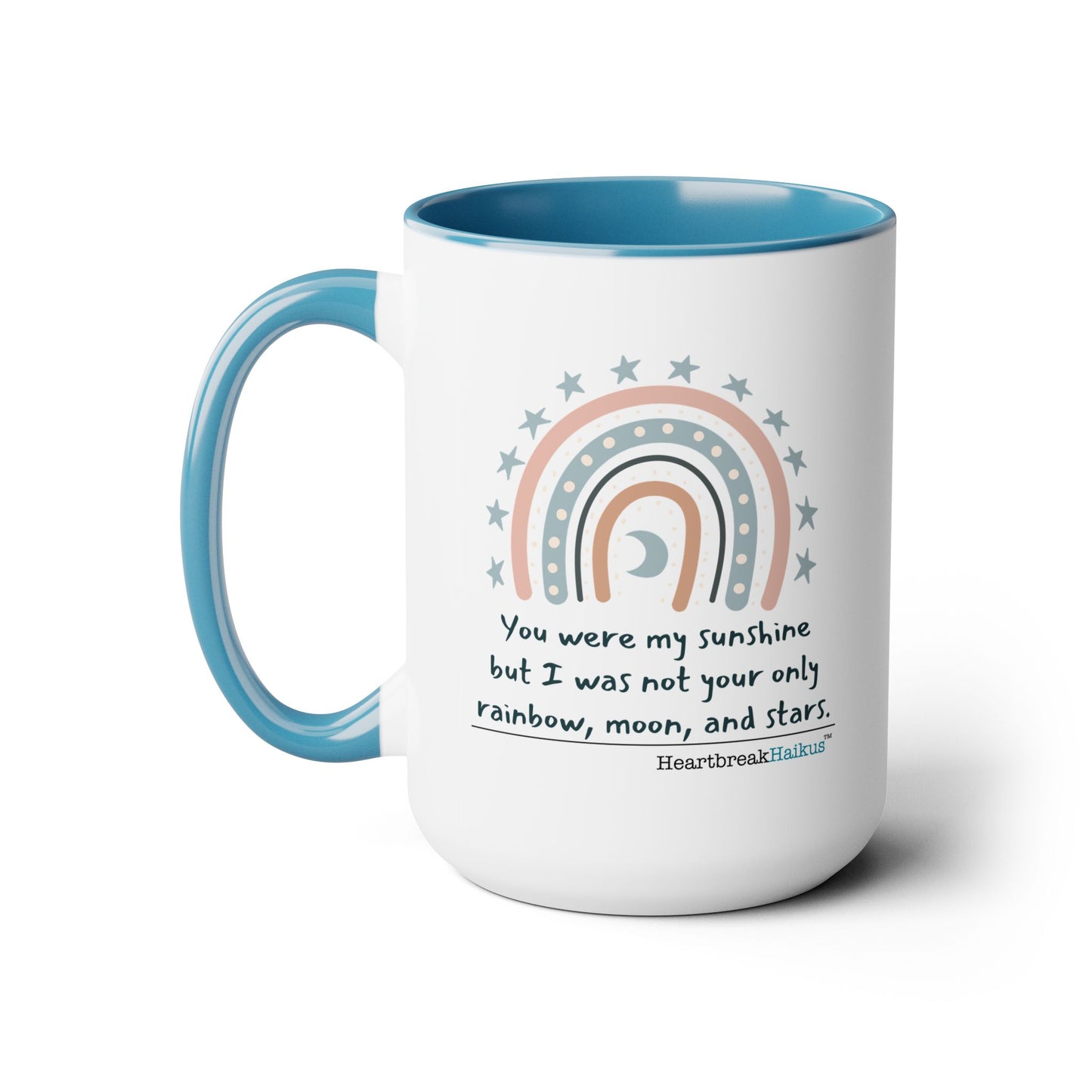 You Were My Sunshine Haiku - Two-Tone, Coffee Mug, 15oz - Dual-Sided Printing (Summer 2025 collection)
