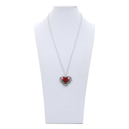 Guarded Heart Necklace in Angel Wings