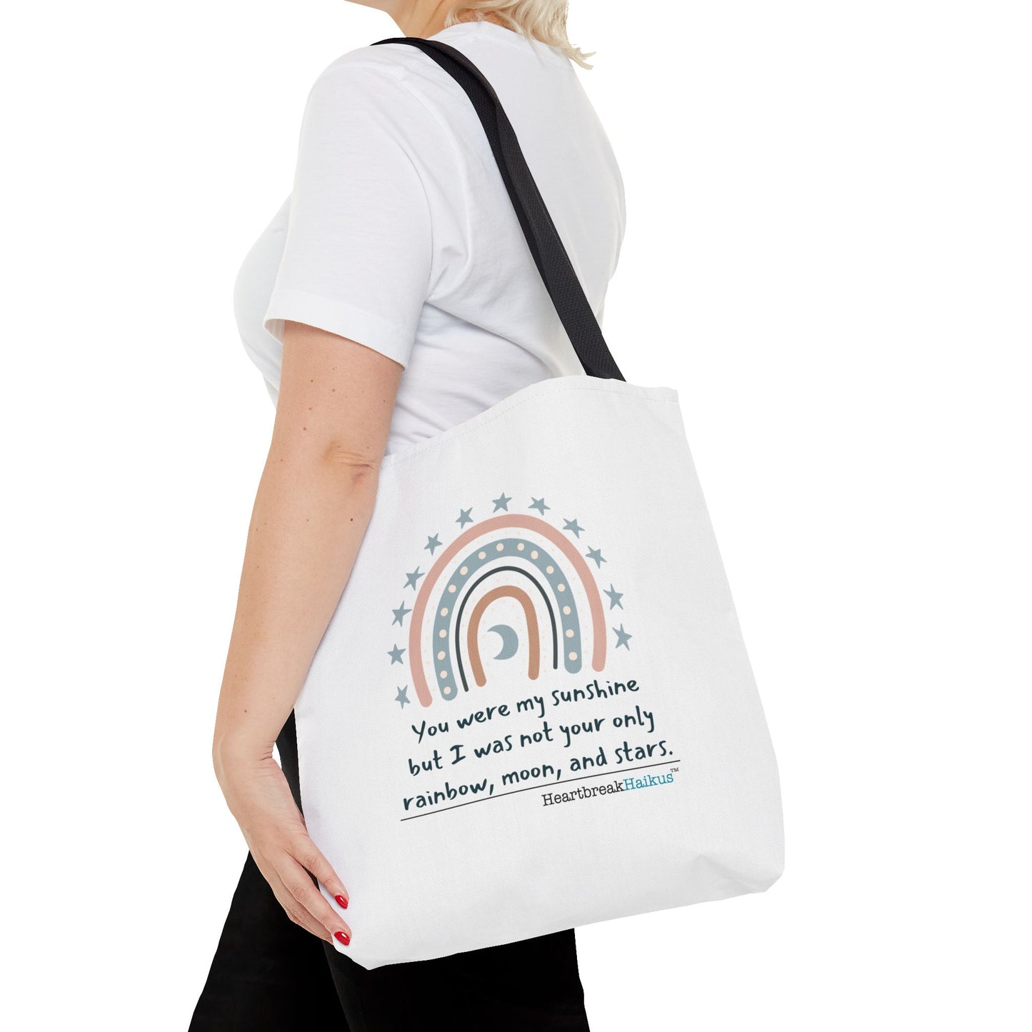 You Were My Sunshine Haiku - Tote Bag (Dual-sided print - Pastel Design)