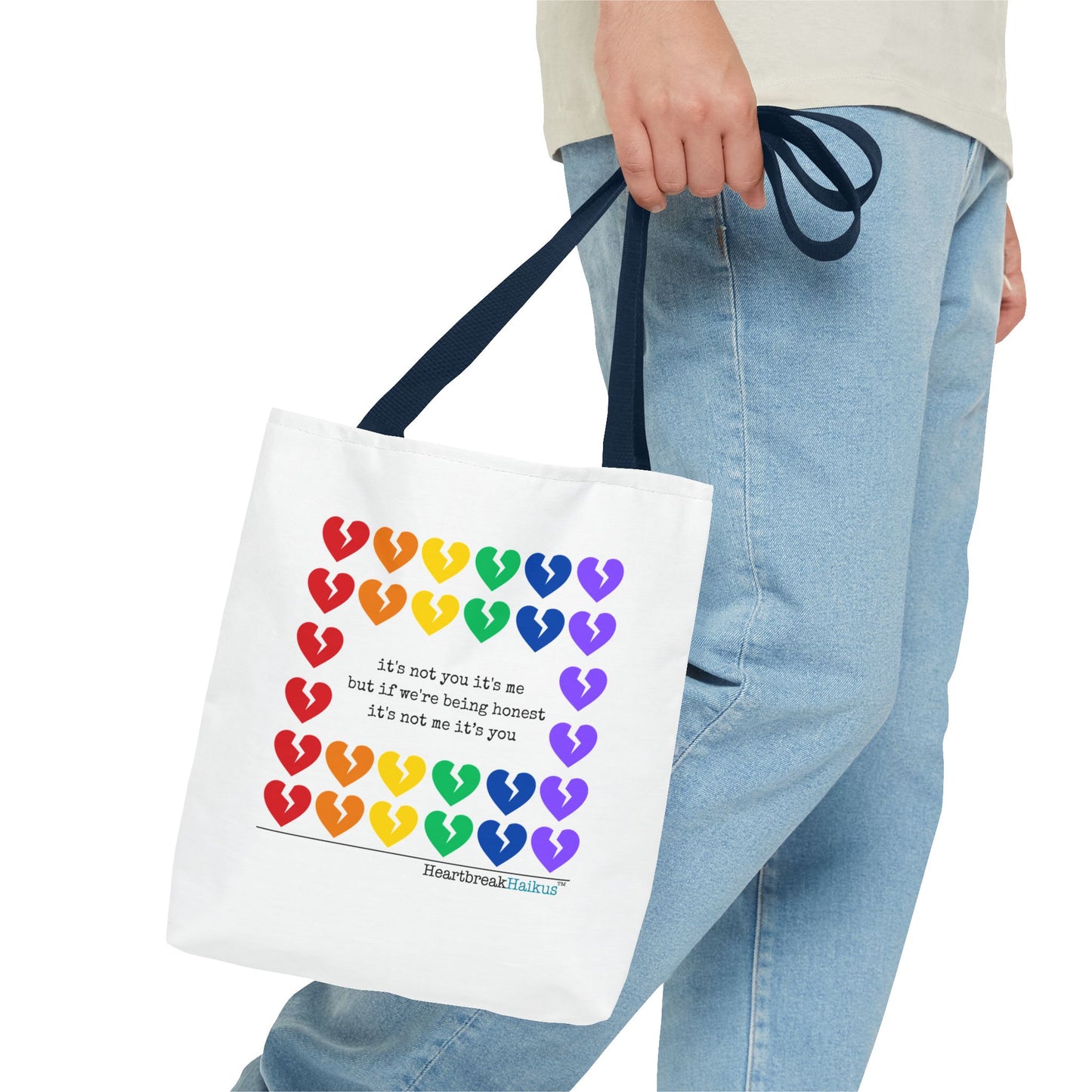 It's Not You/Me Haiku - Tote Bag (Rainbow Hearts Collection)