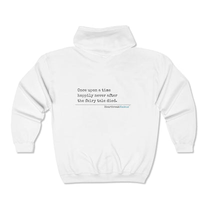 The Fairy Tale Died Haiku. Unisex Heavy Blend™ Full Zip Hooded Sweatshirt