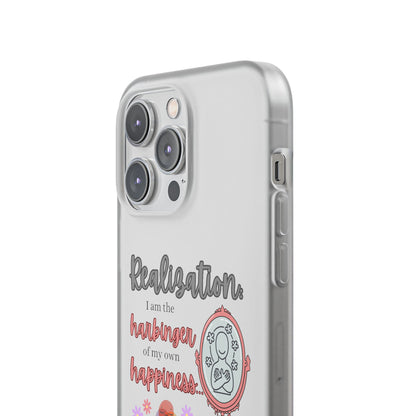 Harbinger of Happiness Haiku - Semi-Transparent Flexible iPhone Case