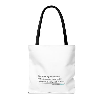 You Were My Sunshine Haiku - Tote Bag (Dual-sided print - Pastel Design)