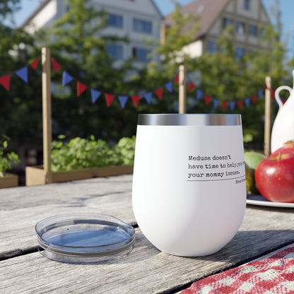 Medusa and Your Mommy Haiku - Copper Vacuum Insulated Cup or Wine Tumbler , 12oz
