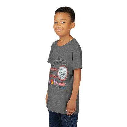 Harbinger of Happiness Haiku - Youth Medium-Weight Happiness Tee