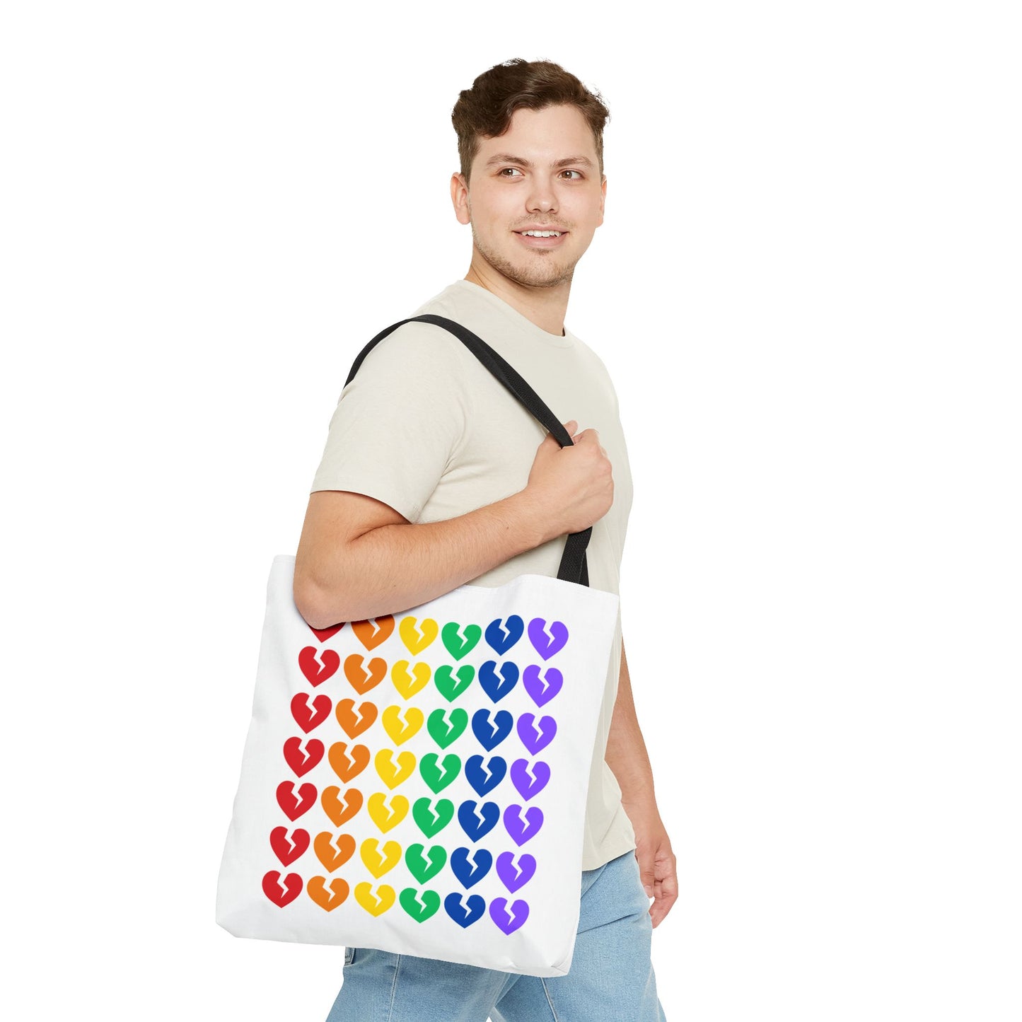 It's Not You/Me Haiku - Tote Bag (Rainbow Heartbreak Collection - Only Hearts Design)