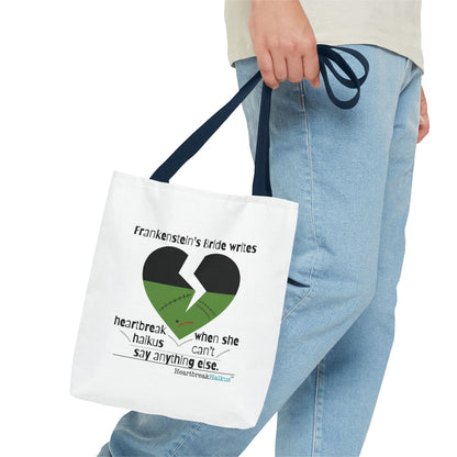 Frankenstein's Bride Writes Heartbreak Haikus - Tote Bag (Dual-sided print in Snow White)