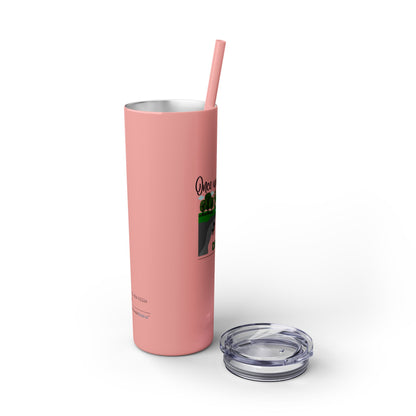 Jack and Jill Divorced Haiku - Skinny Venti Tumbler with Eco-Friendly, Reusable, Matching Straw, 20oz