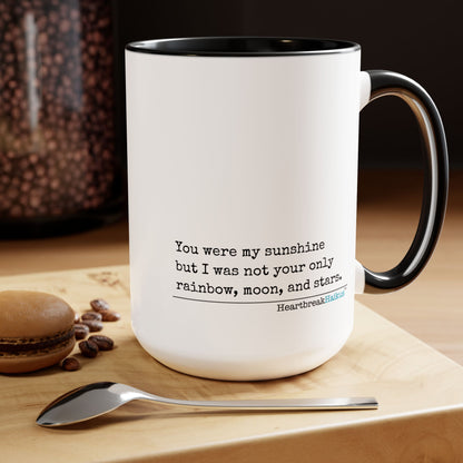 You Were My Sunshine Haiku - Two-Tone, Coffee Mug, 15oz - Dual-Sided Printing (Summer 2025 collection)