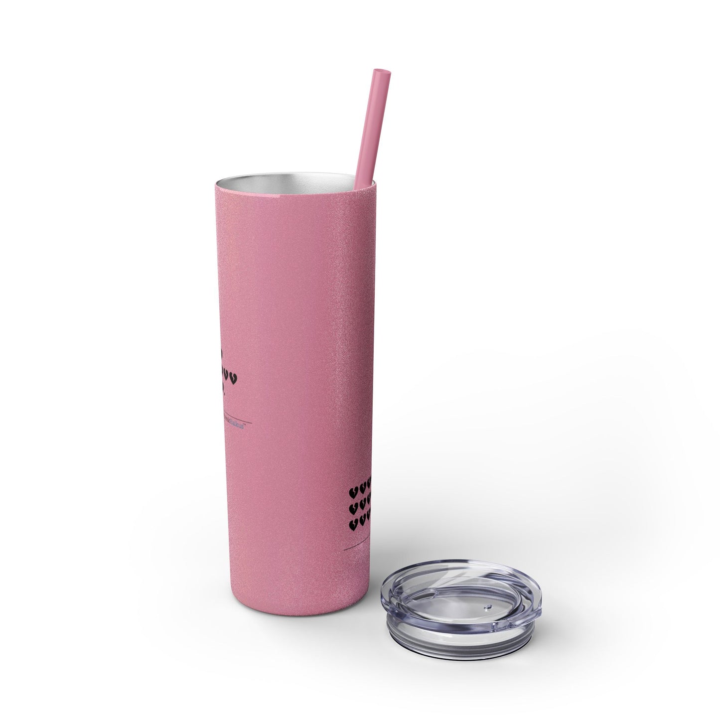 Hieroglyph Heartbreak Haiku - Skinny Tumbler with Eco-Friendly, Reusable, Matching Straw, 20oz
