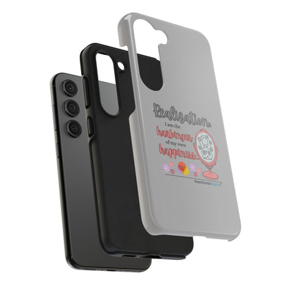 Harbinger of Happiness Tough Phone Cases (light grey)