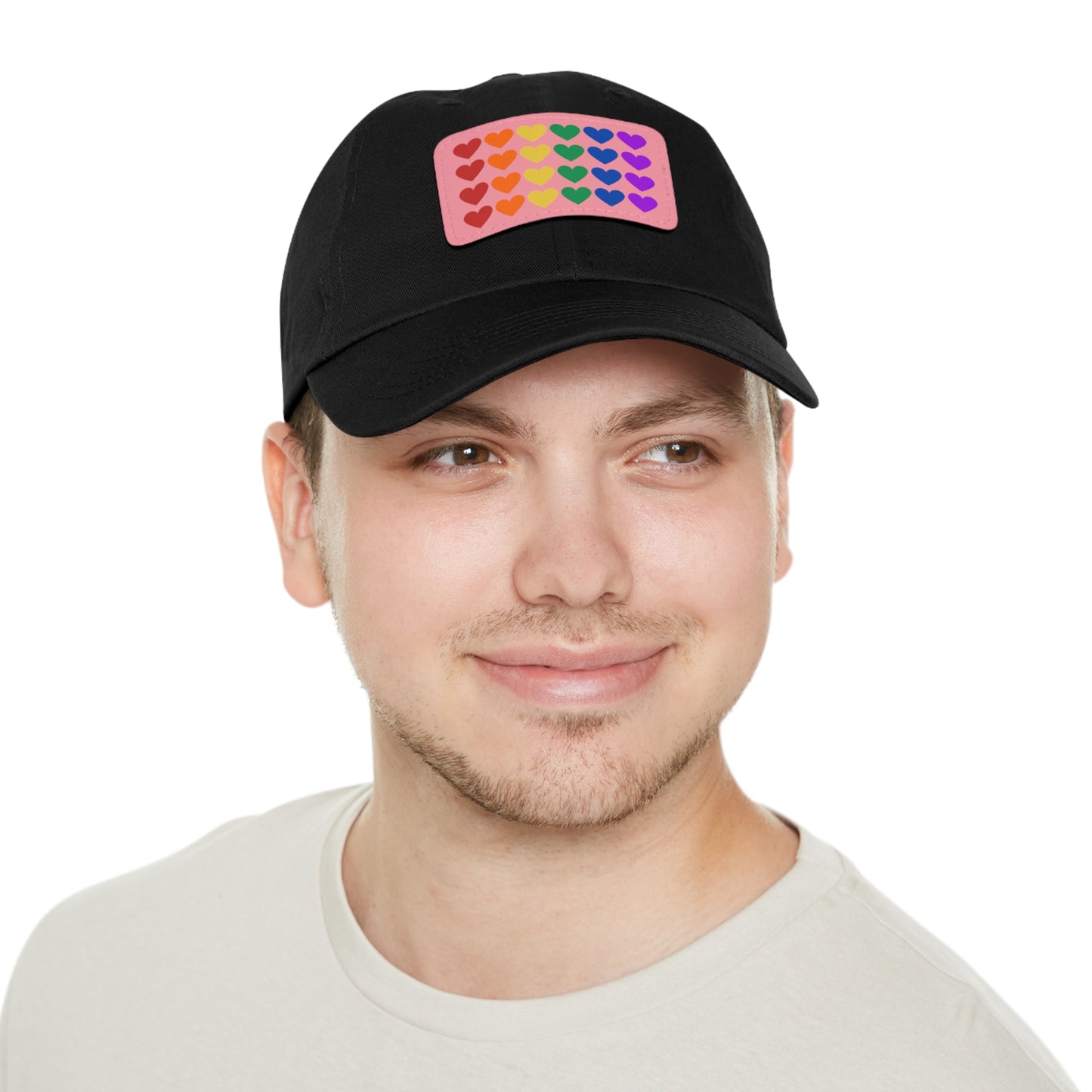 Rainbow Hearts - Adjustable Baseball Cap (4-Rows Design)