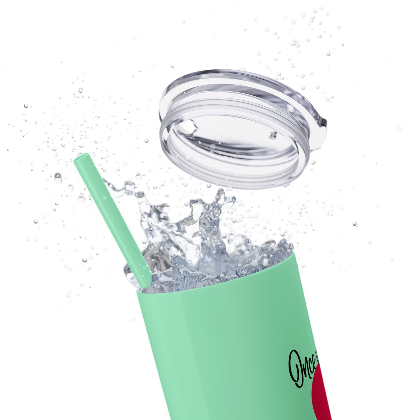 The Fairy Tale Died Haiku - Skinny Venti Tumbler with Eco-Friendly, Reusable, Matching Straw, 20oz