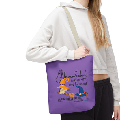 Abracadabra Sang the Witch Haiku - Tote Bag (Dual-sided print in Purple Grape)
