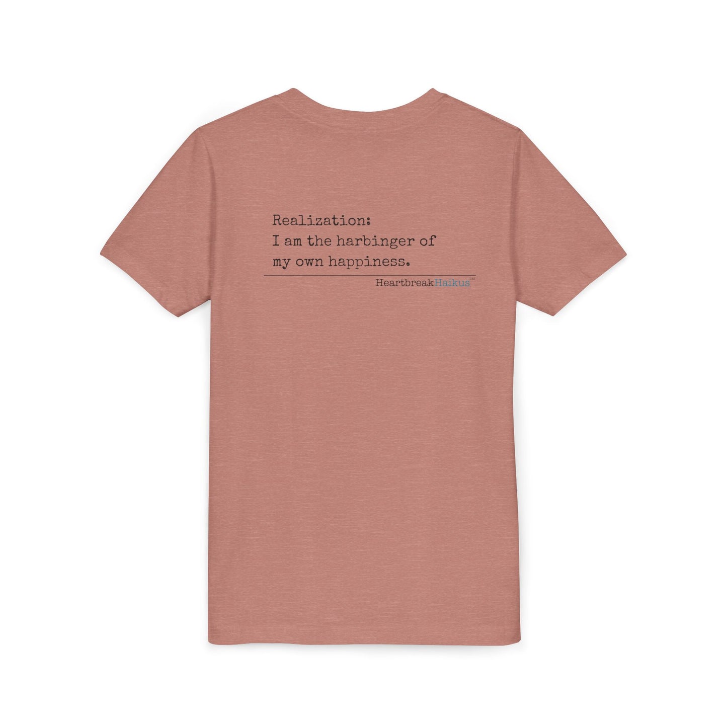 Harbinger of Happiness Haiku - Youth Medium-Weight Happiness Tee