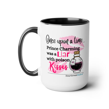 Prince Charming's Poison Kisses - Two-Tone, Coffee Mug, 15oz - Dual-Sided Printing
