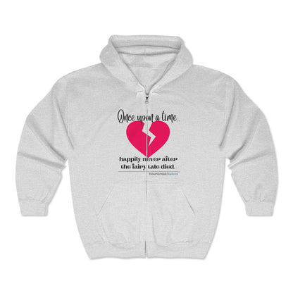 The Fairy Tale Died Haiku. Unisex Heavy Blend™ Full Zip Hooded Sweatshirt