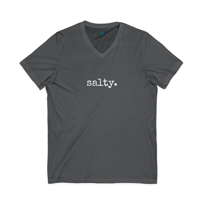 Salty - Jersey Short Sleeve V-Neck Tee (The One Word Collection)