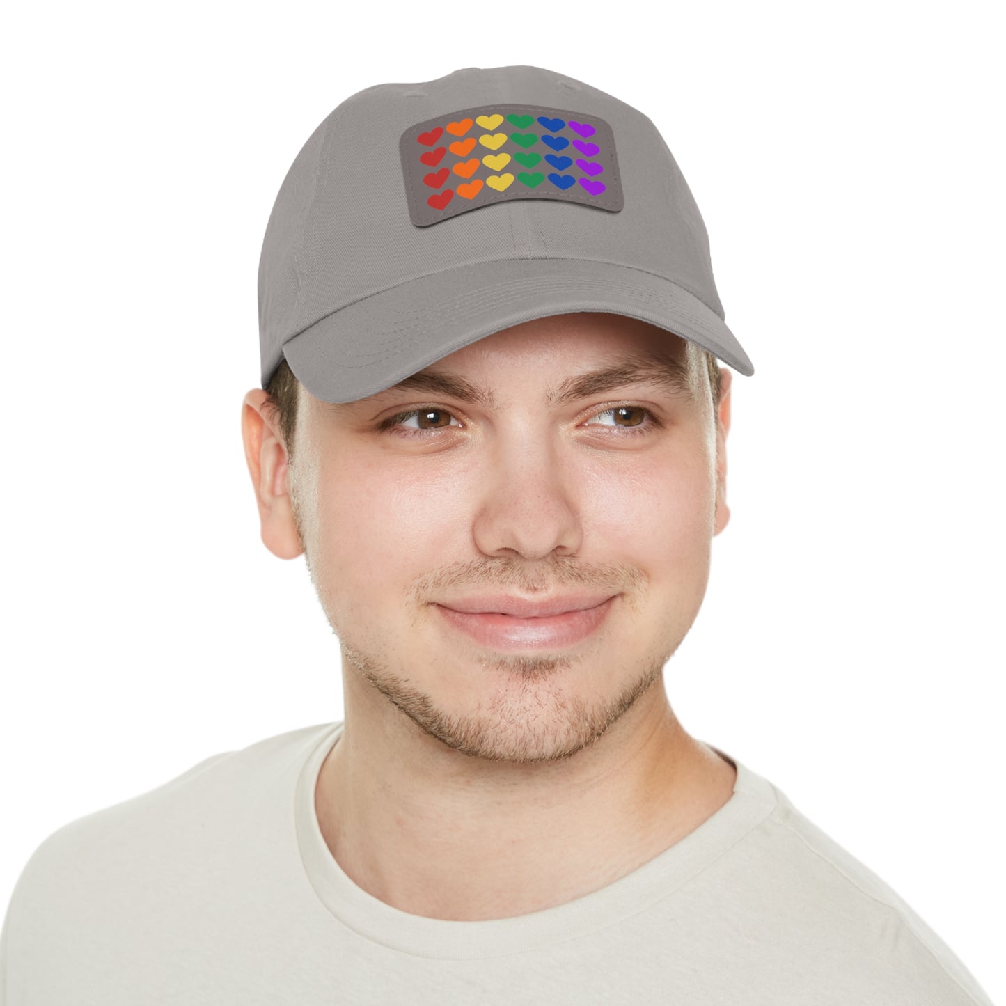 Rainbow Hearts - Adjustable Baseball Cap (4-Rows Design)